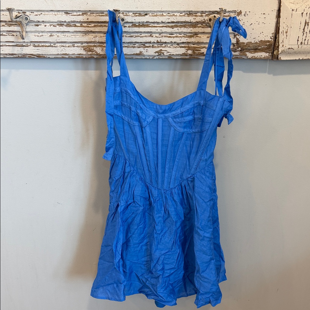 Sky To Moon Nwt Corset Dress Size Small With Tie Straps